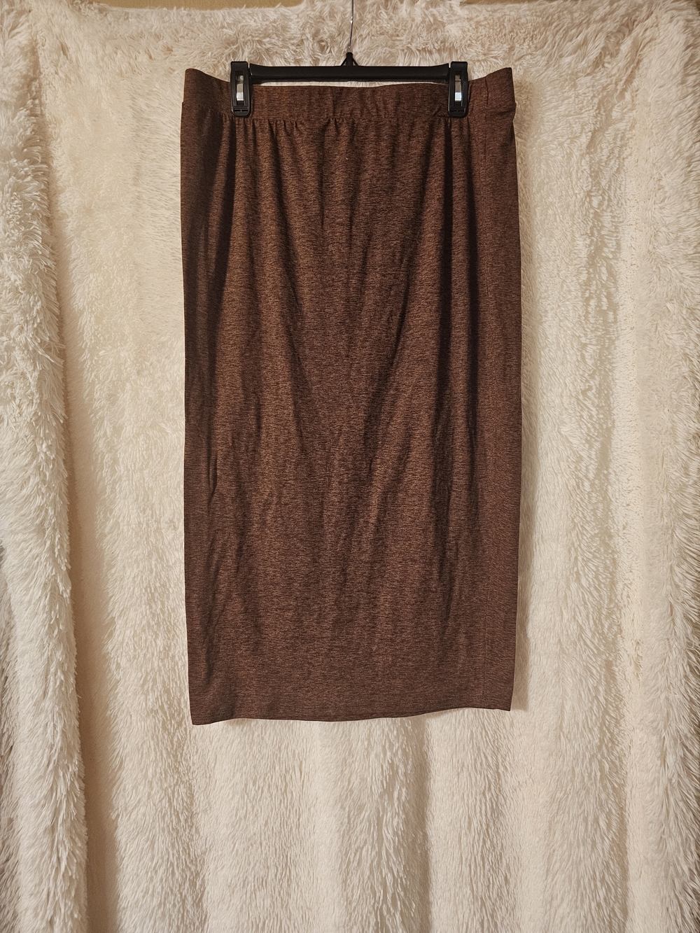 wild fable Brown Knit Midi Pencil Skirt